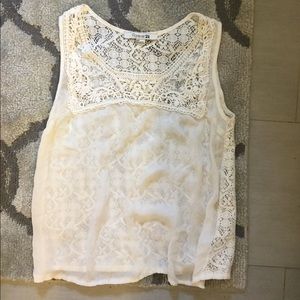 Forever 21 white lace tank
